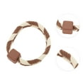 thumbnail image 3 of Unique Bargains 1 Pc Fashion Woven Hair Elastic Band for Home Beige Coffee Color, 3 of 5
