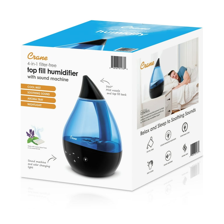 Crane USA Top Fill Drop 1 Gallon Ultrasonic Cool Mist