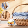 thumbnail image 6 of Wicker Picnic Basket Set for 2 with Detachable Table, Utensil Carry Bag, Waterproof Picnic Blanket, Removable Liner Picnic Essentials for Camping, Beach, Birthydas and Family/Couples Gifts, 6 of 7