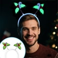 thumbnail image 2 of Fluorescent Hairband For Nighttime Event Soft Elastic Noctilucence Hairhoop for Christmas Party Gathering, 2 of 9