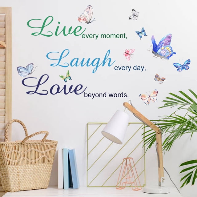 Pegatinas de pared inspiradoras en inglés Pegatinas de pared Fondo de invitado Decoración de pared Pegatinas de pared