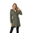thumbnail image 2 of Raincoat Women Lightweight Waterproof Rain Jackets Outdoor Hooded Windbreaker, 2 of 4