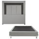 thumbnail image 1 of Box Base Cama Matrimonial + Cabecera Bora Gris, 1 of 7