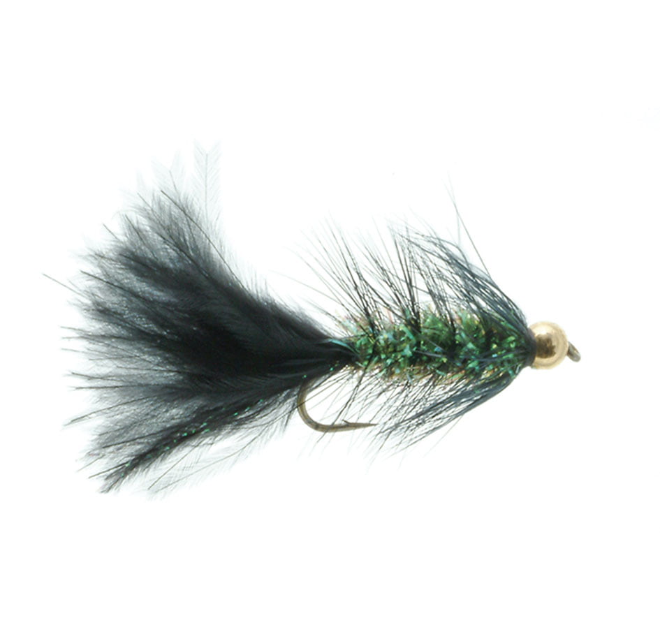 Conehead Rubber Leg Bugger Olive Fly Fishing Flies Bass, Trout, Salmon x 6 