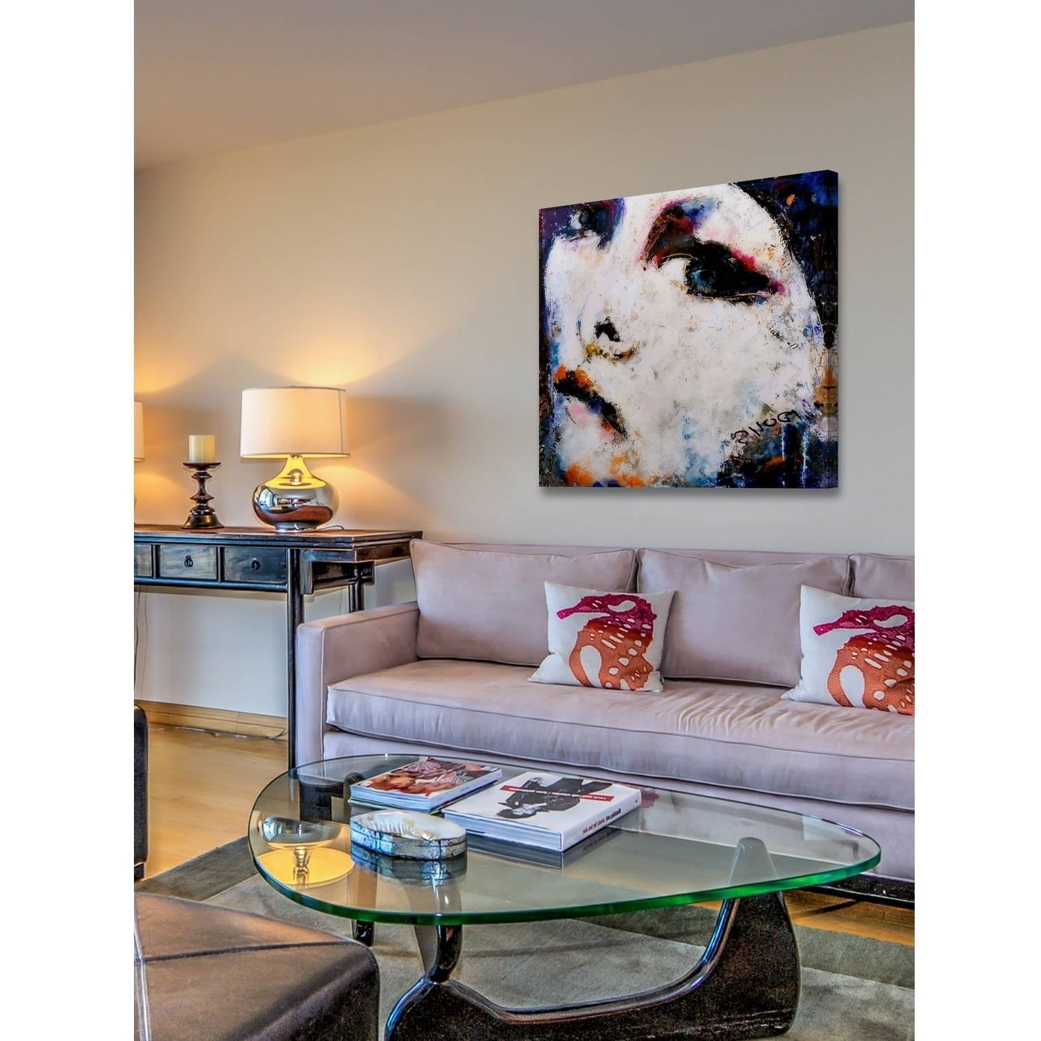 Shocking Shiaparelli Painting Print on Wrapped Canvas