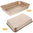 thumbnail image 2 of STRANDCHIC 3-Piece Nonstick Deep Baking Pan Set for Lasagna, Bread, Cake, Heavy Duty Cookie Sheet for Toaster Oven Use, 2 of 6