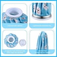 thumbnail image 2 of Paquete de 4 compresas de hielo reutilizables para uso en frío y calor para niños, adultos, compresas frías para lesiones, alivio del dolor, muelas del juicio, enfermería, ojos cansados, 14 cm (estilo, 2 of 5