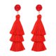 thumbnail image 1 of Bohemio Tres Capas Borla Pendientes Pendientes Exagerado, 1 of 2