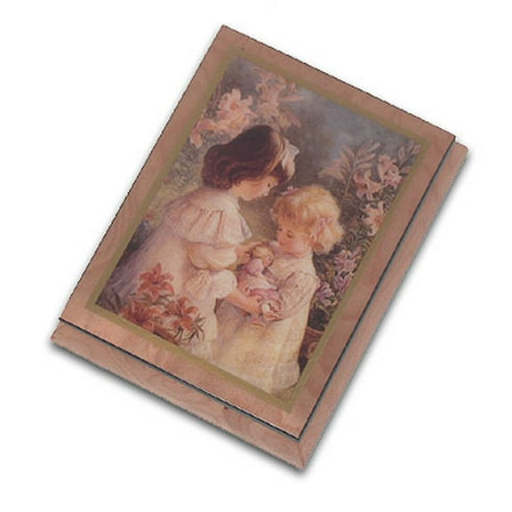 "A Gift Of Love" Adorable Ercolano Music Box By Brenda Burke, Music Selection - America the Beautiful