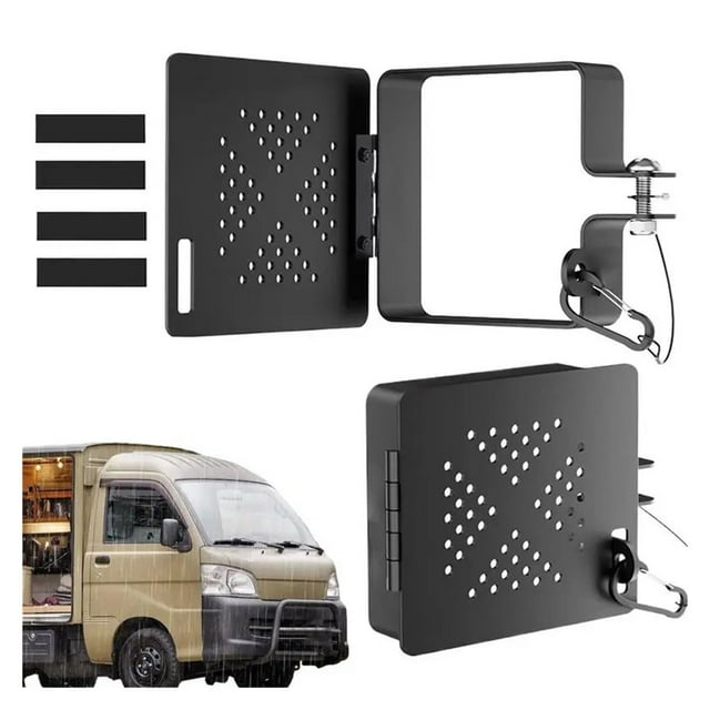 4-Inch Rv Bumper End Cap Square Metal Sewer Hose Cap with Vent Holes Shock Resistant Motorhome