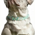 thumbnail image 5 of Oodles Polyester Smiley Checkerboard Adjustable Fashion Dog Collar, Green, Small, 5 of 9