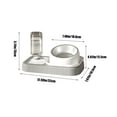 thumbnail image 4 of COM1950s Pet Food Bowl and Water Bottle Set,Double Cat Dog Food Bowl with Automatic Gravity Water Dispenser Bottle,Detachable Tilted Raised Food Bowl for Small Medium Size Puppy Pet Dogs Cats, 4 of 8