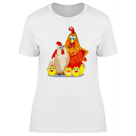 Family Of Chickens T-Shirt Women -Image by Shutterstock, Female Small