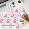 thumbnail image 4 of Long Mouse Pads for Desk,Pink Breast Cancer Desk Mats on Top Of Desks, Desk Mouse Pad Extra Large with 3mm Non-Slip Base and Stitched Edge for Gaming,Office,Work,Home 31.5x15.7in, 4 of 5