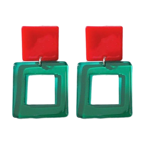Pendientes colgantes Qarigey Accesorios populares Pendiente de aro Rojo