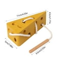 thumbnail image 3 of Jacenvly New Baby Toys Children'S Puzzle Simulation Cheese Threading Rope Puzzle Toy Early Education Toy Boys and Girls Holiday Birthday Gift, 3 of 6