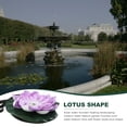 thumbnail image 4 of Solar Lotus Fountain Artificial Floating Lotus Flowers Fountain (Purple), 4 of 7
