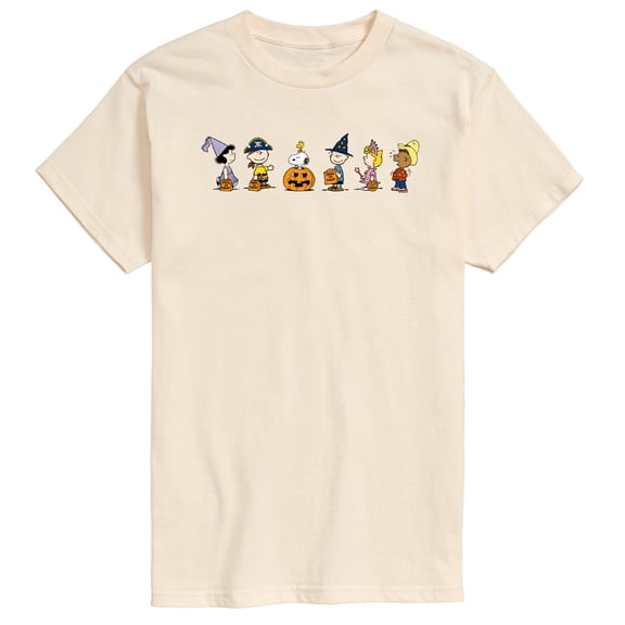Peanuts - Peanuts Halloween Line Art - Men's Short Sleeve Graphic T-Shirt