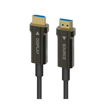 UPC: 0873791020089 | 4XEM 100 Feet Active Optical Fiber Cable  Black