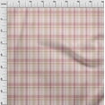 thumbnail image 4 of oneOone Viscose Chiffon Light Pink Fabric Check Brush Stroke Diy Clothing Quilting Fabric Print Fabric By Yard 42 Inch Wide, 4 of 4