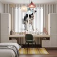 thumbnail image 4 of Funny Cows Kitchen Curtains Window Panels, Cute Art Fun Lovely Animals on Toilets Insulated Window Treatment Curtain, Grommet Curtains for Bedroom/Living Room/Bathroom, 2 Piece 52"Wx84"L, 4 of 8