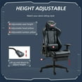 thumbnail image 4 of Vinsetto Gaming Chair 2D Arm Lumbar Support Swivel Office Computer Recliner Racing Gamer Desk Chair with Footrest Headrest for Home Black, 4 of 9