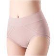 thumbnail image 5 of Jalioing Womens Panties Full Coverage Comfy Breathable Briefs High Waist Underwear Nightwear, 5 of 7