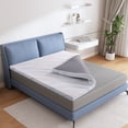 thumbnail image 1 of Lecuneey Queen Mattress Topper, 3 Inch Memory Foam Mattress Topper with Removable & Washable Cover, White, 1 of 8