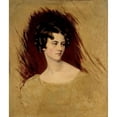 thumbnail image 2 of Sir Thomas Lawrence 15x17 Gold Ornate Wood Frame and Double Matted Museum Art Print Titled - Presumed Portrait of Princess Clementine of Metternich, 2 of 4