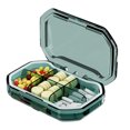 thumbnail image 1 of 6-Compartment Travel Pill Dispenser, Leak-Proof Portable Medicine Organizer for Daily Vitamins, Compact Pillbox with Durable Airtight Design, 1 of 8