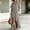 Black, variant on Women's Maxi Dress, Casual V-Neck Short Sleeve Striped Print with Side Split, Lightweight Flowy Dress for Summer Beach or Resort Wear, 2026 New Limited-time Offer