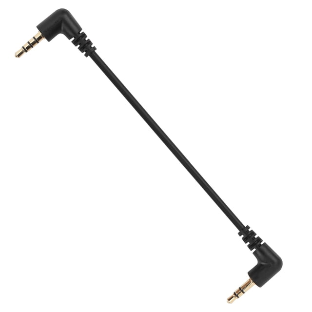 Audio Connection Cable, Black Easy To Fix 30cm Wire Length 3.5mm Audio Cable Faster Transmission Speed For Microphone To Mobile Phone Wire