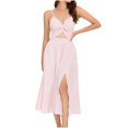 thumbnail image 2 of FcBaudy Camisole Sans Manches Robe Col en V, Robes d'Été pour Femmes, Robes de Mode pour Femmes Robe à Bretelles Colorées Col en V Robe pour Femmes, 2 of 4