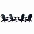 thumbnail image 2 of WestinTrends Tuscany Outdoor Folding Adirondack Seashell Chair (Set of 4), Navy, 2 of 5