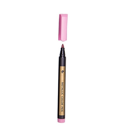 

Clearance Deals Cobowsici Pencil Curler Paint Highlight Pen Black CardDiy Photo Album Pen Water Based Color Metal Pen 1ml Hot Pink