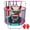 Pink, variant on Funseek Mini Trampoline Set, All-in-One Entertainment Trampoline, Bearing 132lb, Blue and Red