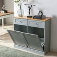 Yaoping Kitchen Double Trash Tilt Out Free Standing Storage Can