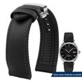 thumbnail image 3 of Correa de reloj de lona impermeable de caucho y silicona para deportes al aire libre de 19, 20, 21 y 22 mm de la serie Citizen Helmsman/Commander, 3 of 5