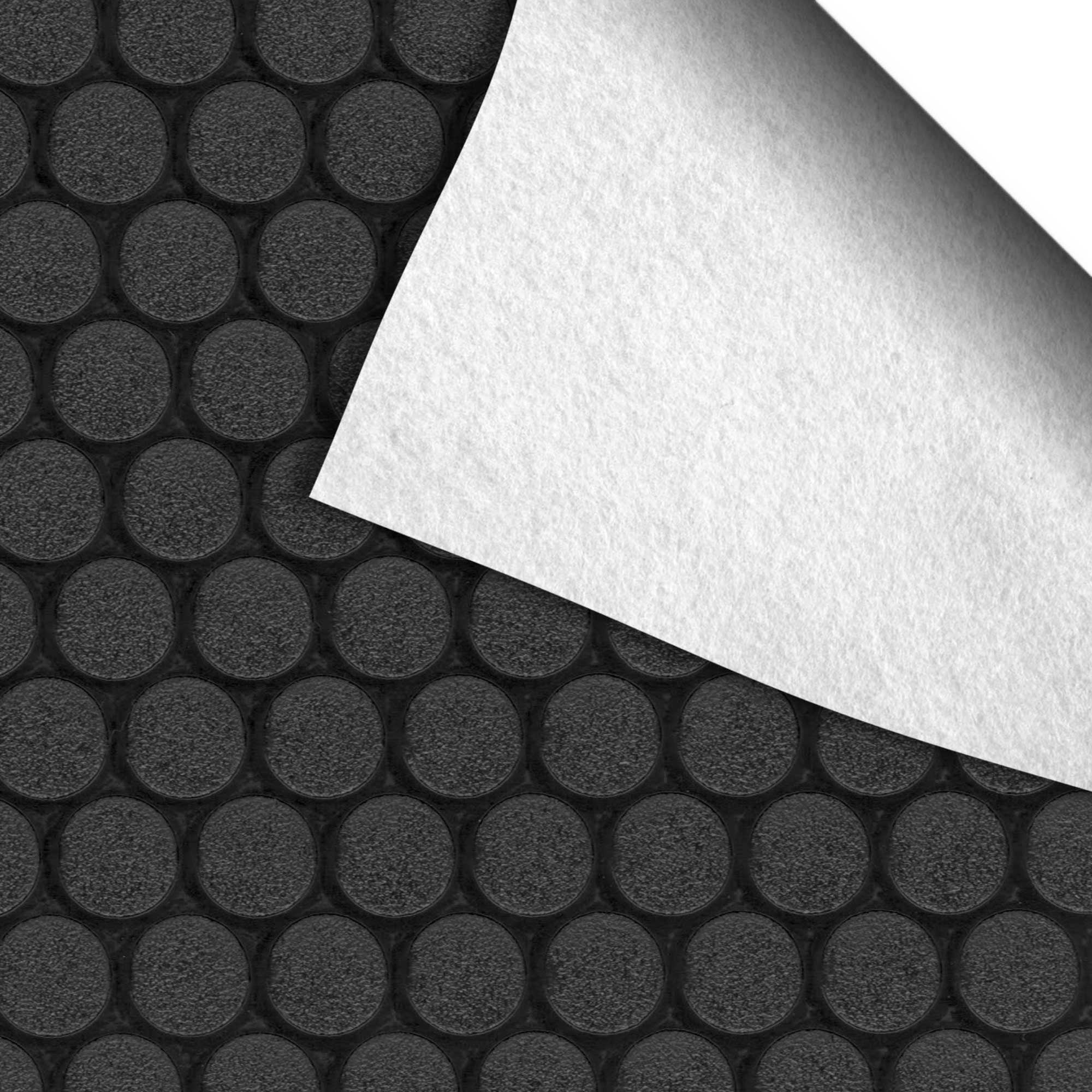 G-Floor Vinyl Small Coin Trailer Flooring Cover - Midnight Black