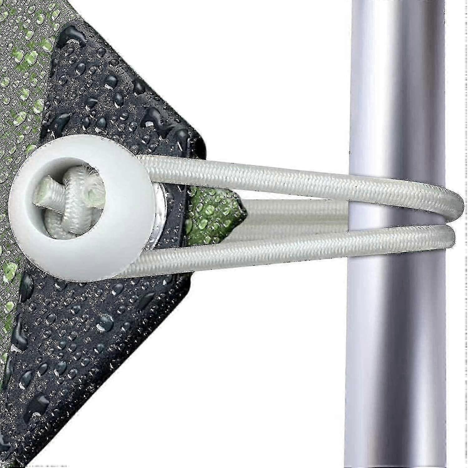 50 Pack Heavy Duty Bungee Cords with Hooks for Tents, Tarps, Banners, and Canopies - Secure Fastening Solution