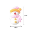 thumbnail image 3 of 30PCS DIY Resin Cellphone Decor Hair Clip Ornament Snowman Deer Mistletoe Christmas Embellishment Santa Clause Flat Back Cabochon MIXED COLOR, 3 of 8