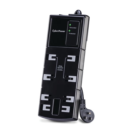 UPC: 0649532603541 | CyberPower Essential Series CSB806 – surge protector