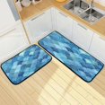 thumbnail image 7 of Colorful Scales Anti Fatigue Mats for Kitchen Floor,Set of 2 Non Skid Washable Waterproof Anti Kitchen Floor Mats for Kitchen Office Laundry Room Bathroom (19"x27"+19"x47") Home Decor, 7 of 7
