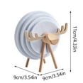 thumbnail image 3 of Wozhilaka Table Decor 12Pcs Style for Home Sheep Shape Antis Slip Table Decor Cup Pads Drink Coasterss Felts Coasterss Cup Mat Table Runner Placemat for Office Table Decor, 3 of 5