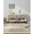 thumbnail image 2 of DUMBO 1.0 Nightstand from Engineered Wood in Off White and Rustic Grey- Set of 2, 2 of 11