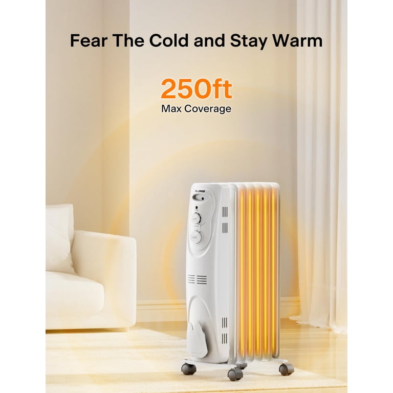 Pelonis Basic Electric Oil Filled Radiator, Space Heater with
