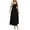 D Black, variant on Adeawade Winter Dresses For Women Dress Square Neck Long Sleeveless Maxi Dress For Outing Spring Summer Fall Flowy Solid Color Strap Dress Black L