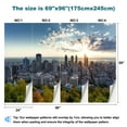 thumbnail image 3 of Peel and Stick Wallpaper Waterproof montreal skyline from mont royal canada town royalty Wall Mural Decor Self Adhesive and Removable 69in x 98in, 3 of 8