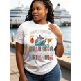 thumbnail image 2 of Today's Forecast Cruising With a Chance of Drinking T-Shirt, Women's Funny Cruise Vacation Graphic Tee, Cruise Ship Travel Shirt, Short Sleeve Crew Neck Top, 2 of 11