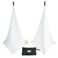 thumbnail image 1 of Two-Pack Three Side Speaker Stand Cover Scrim - White, 1 of 3
